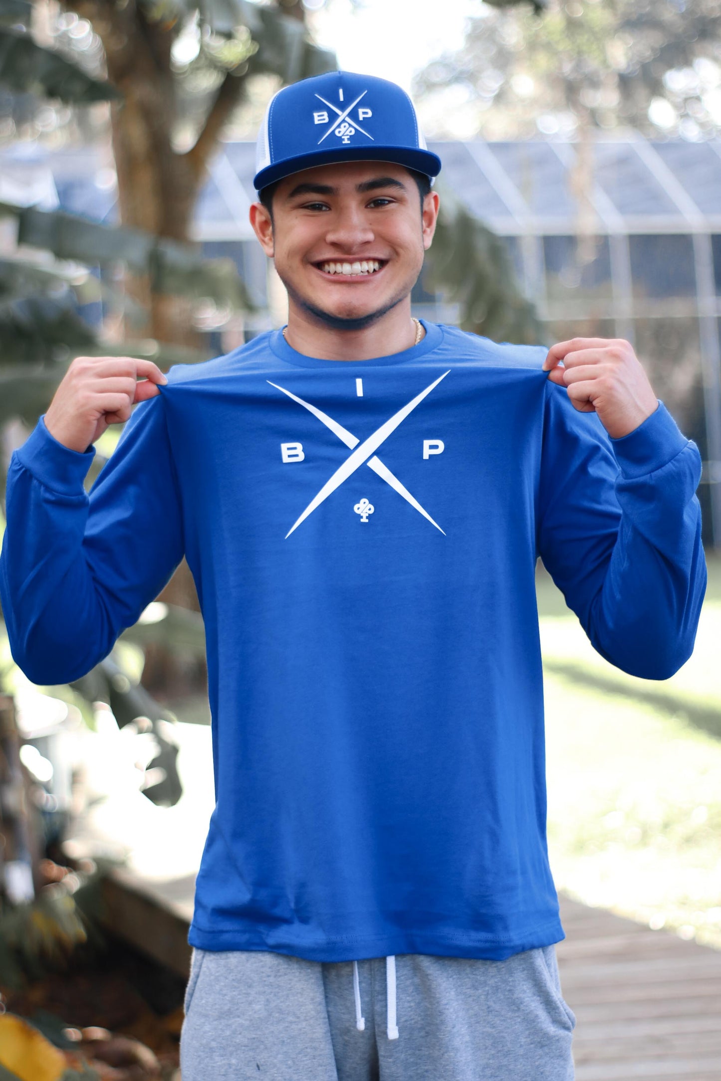 "X" Logo 2.0 LONG SLEEVE White/ Blue/ Red