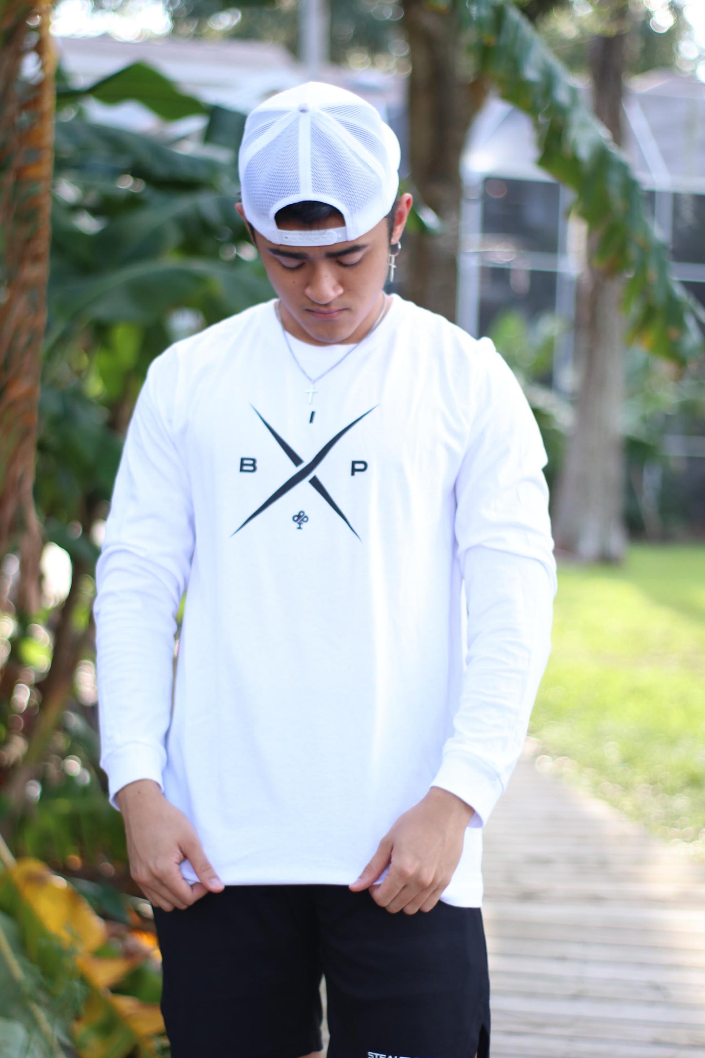 "X" Logo 2.0 LONG SLEEVE White/ Blue/ Red