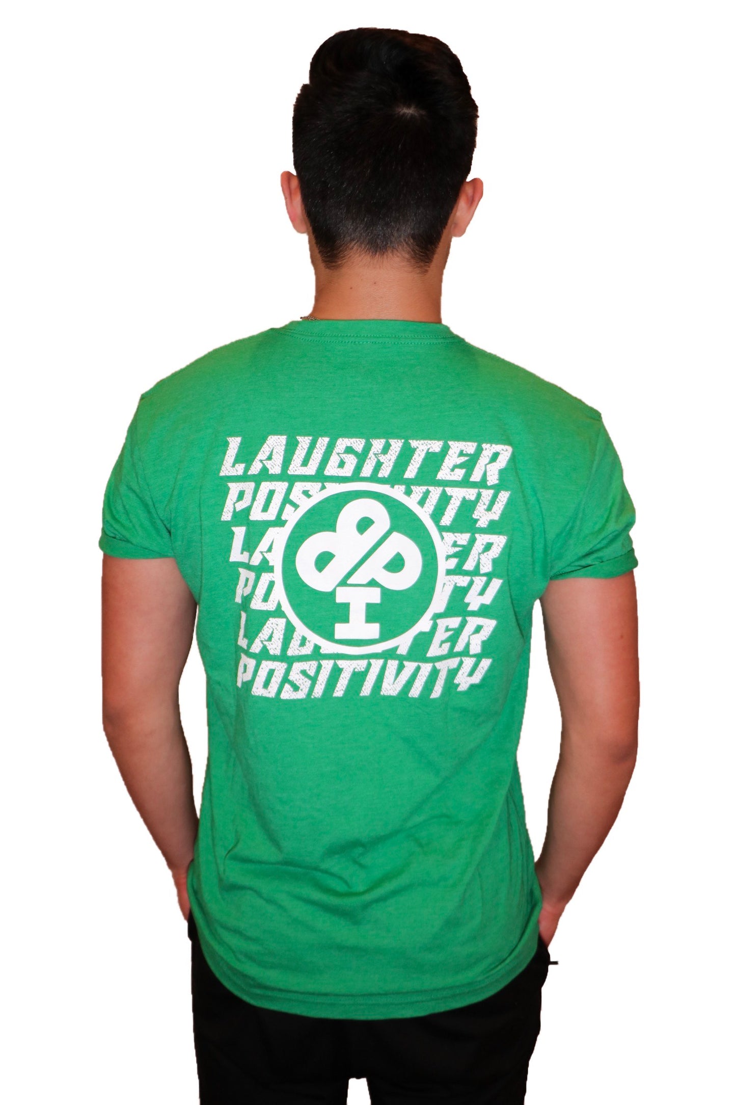 Laughter and Positivity Blue or Green Tee