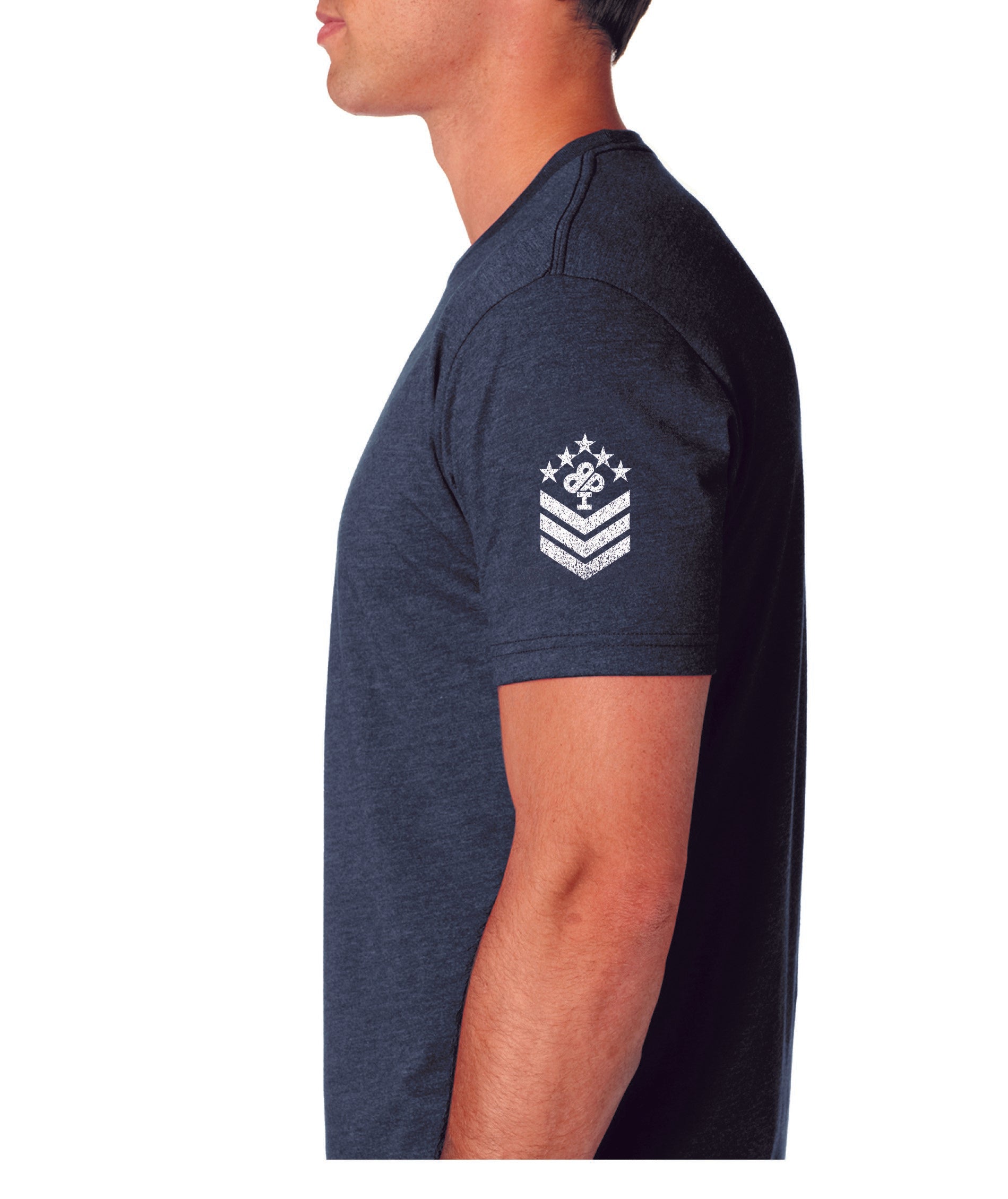 Shoulder sleeve view Ireland Boys Patriotic Military Style Logo shirt