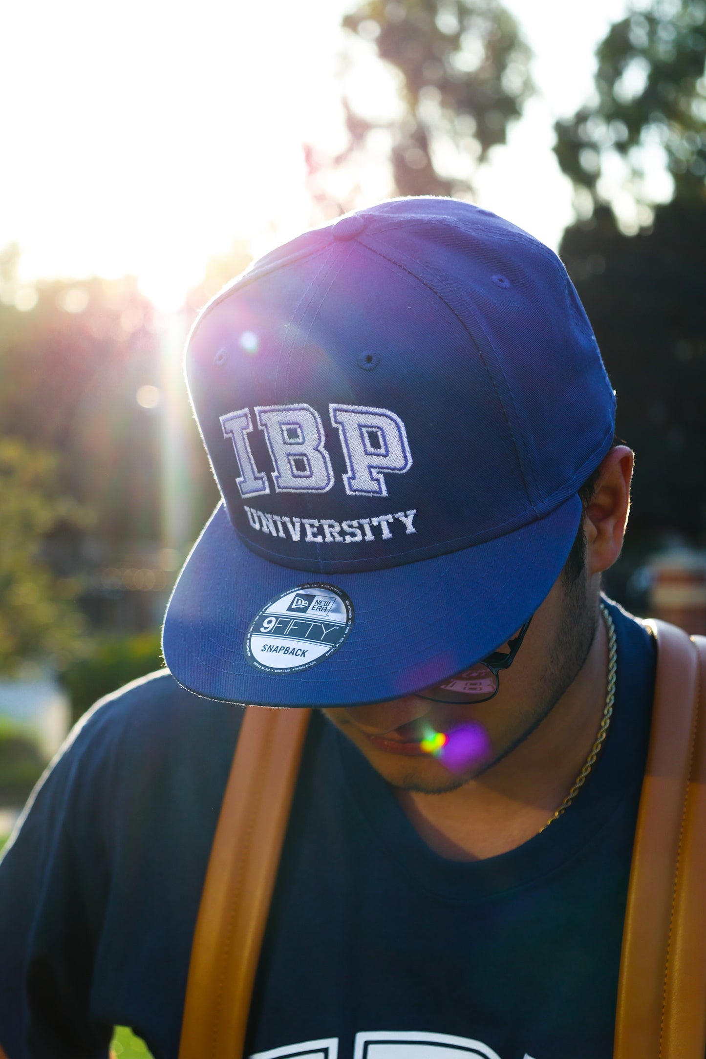 IBP University NEW ERA 9FIFTY BLUE Flat Brim Snapback HAT