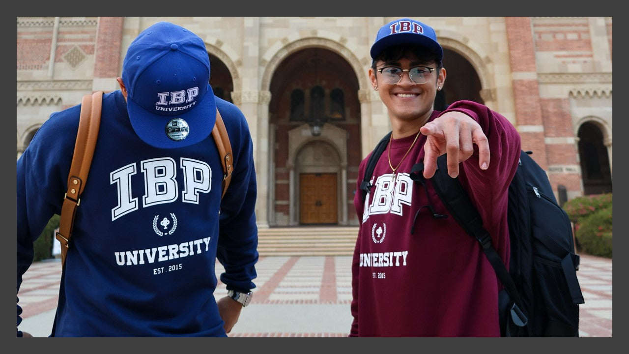 IBP UNIVERSITY Premium Cotton MAROON Crewneck sweatshirt