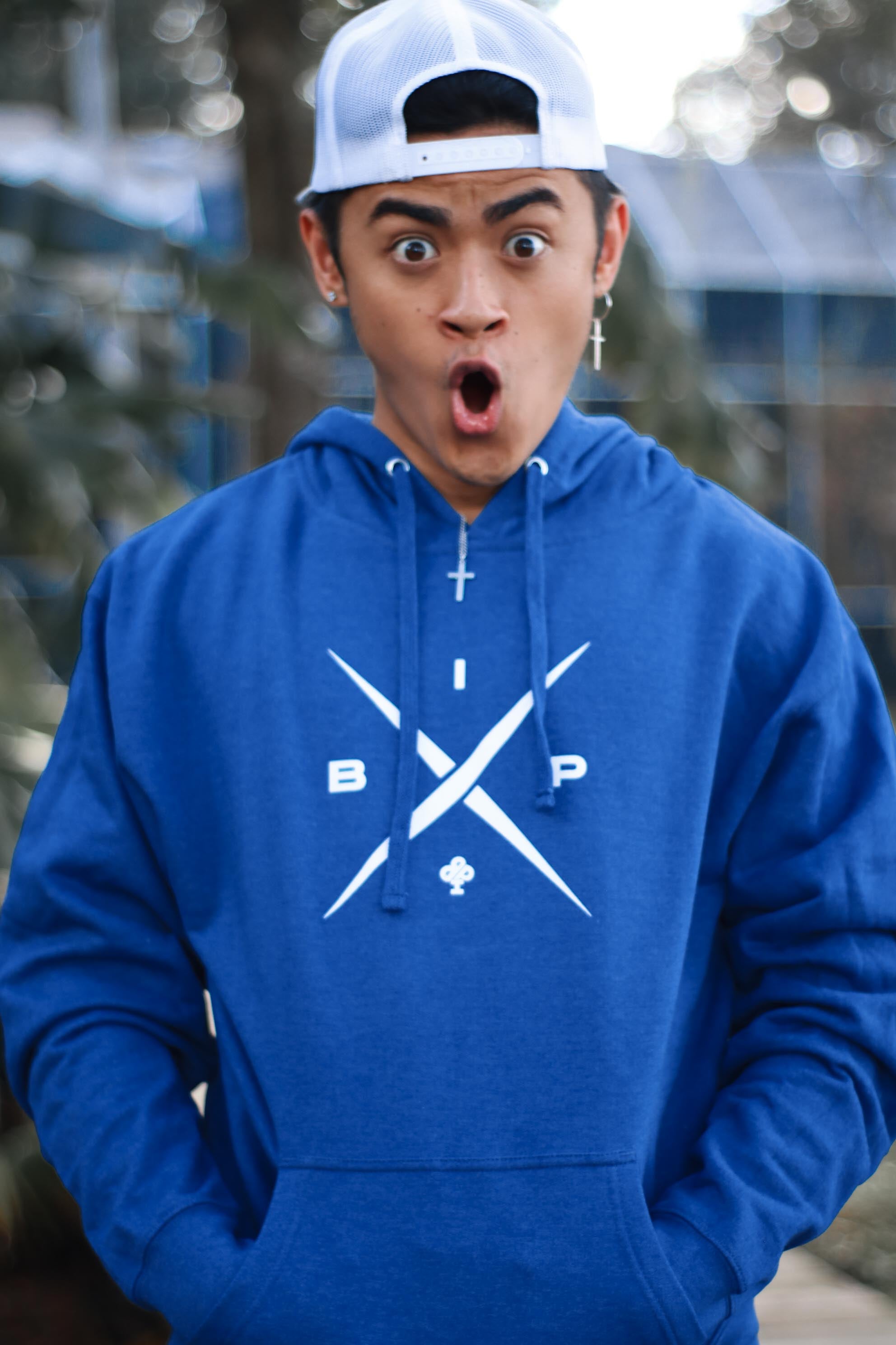 Boys best sale blue hoodie